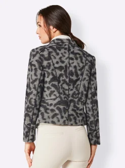 Blazer|CREATION L PREMIUM Kurzblazer marine-sand-gemustert