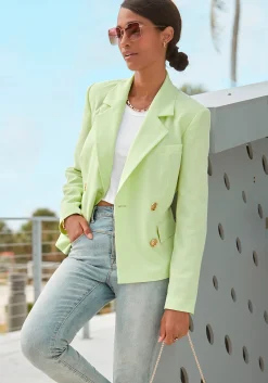 Blazer|LASCANA Kurzblazer limone