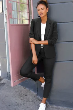 Blazer|LASCANA Kurzblazer schwarz