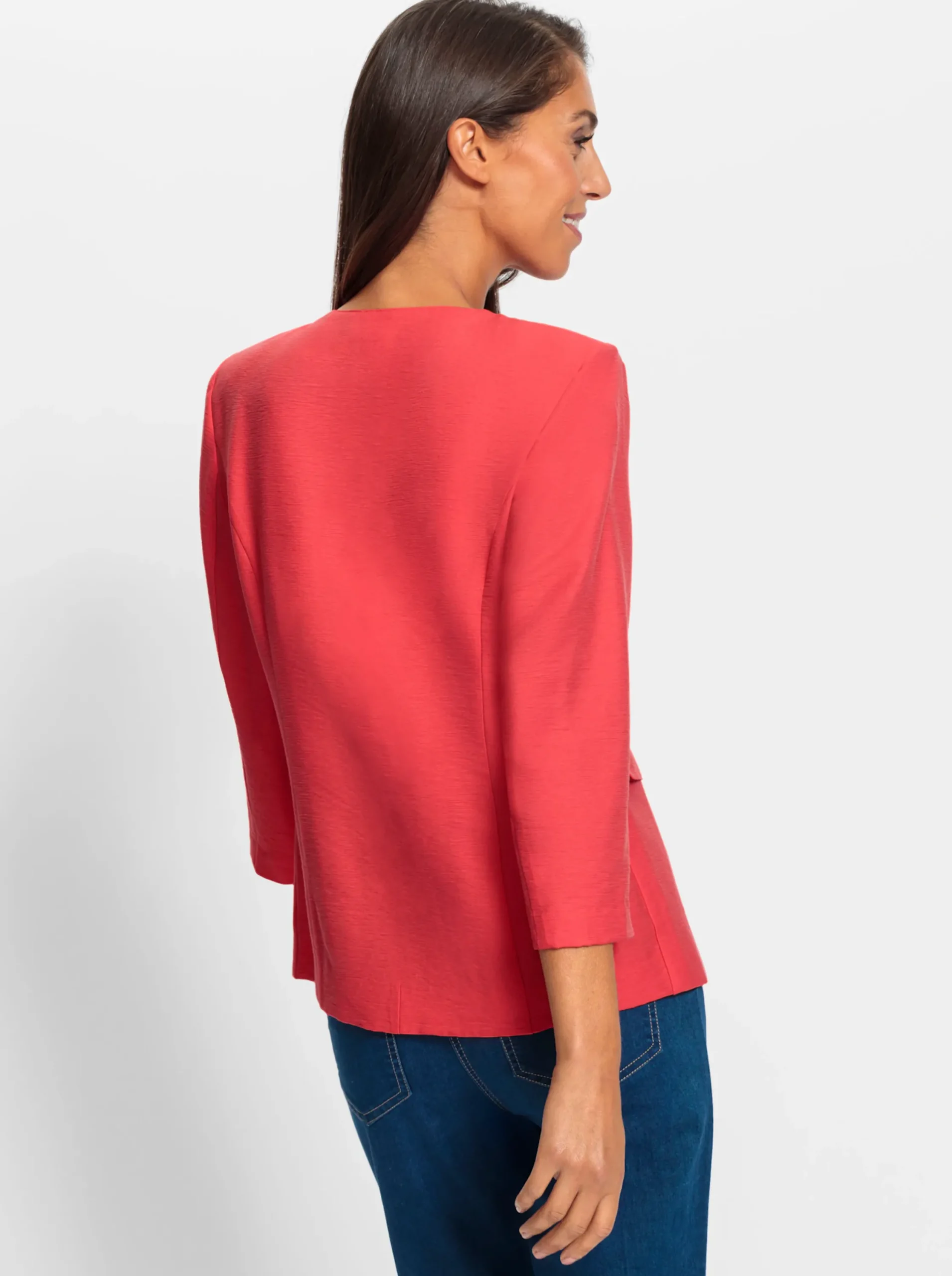 Blazer|heine Kurzblazer mit Zierpatten hummer