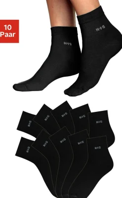Strümpfe & Socken|H.I.S Kurzsocken schwarz