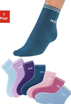 Strümpfe & Socken|H.I.S Kurzsocken hellblau,rosa,petrol,lila,blau,helllila,beere