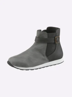 Stiefeletten|Stiefel|heine Kurzstiefelette grau-anthrazit