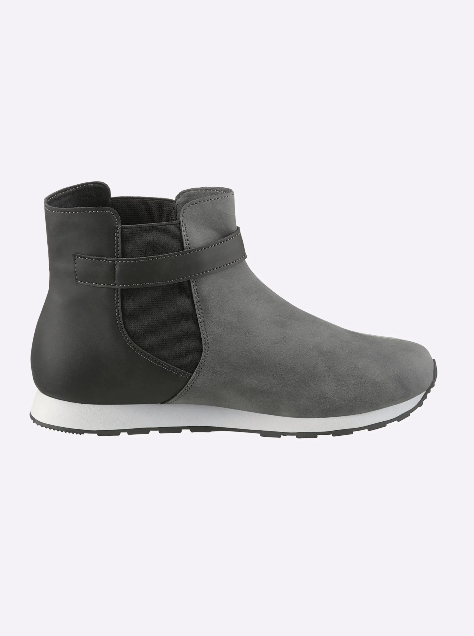 Stiefeletten|Stiefel|heine Kurzstiefelette grau-anthrazit