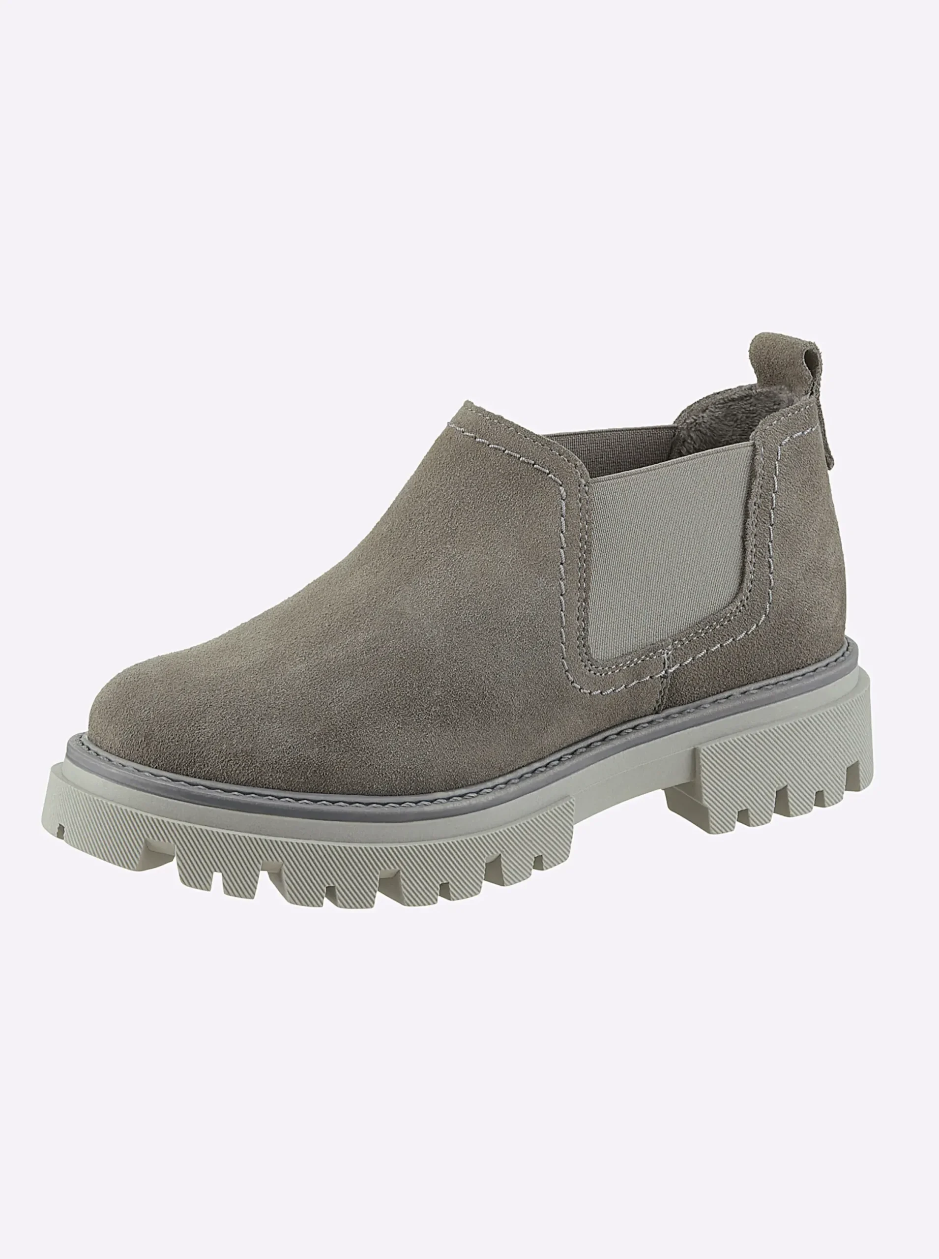 Stiefeletten|Stiefel|heine Kurzstiefelette grau