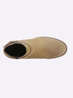 Stiefeletten|Stiefel|heine Kurzstiefelette beige