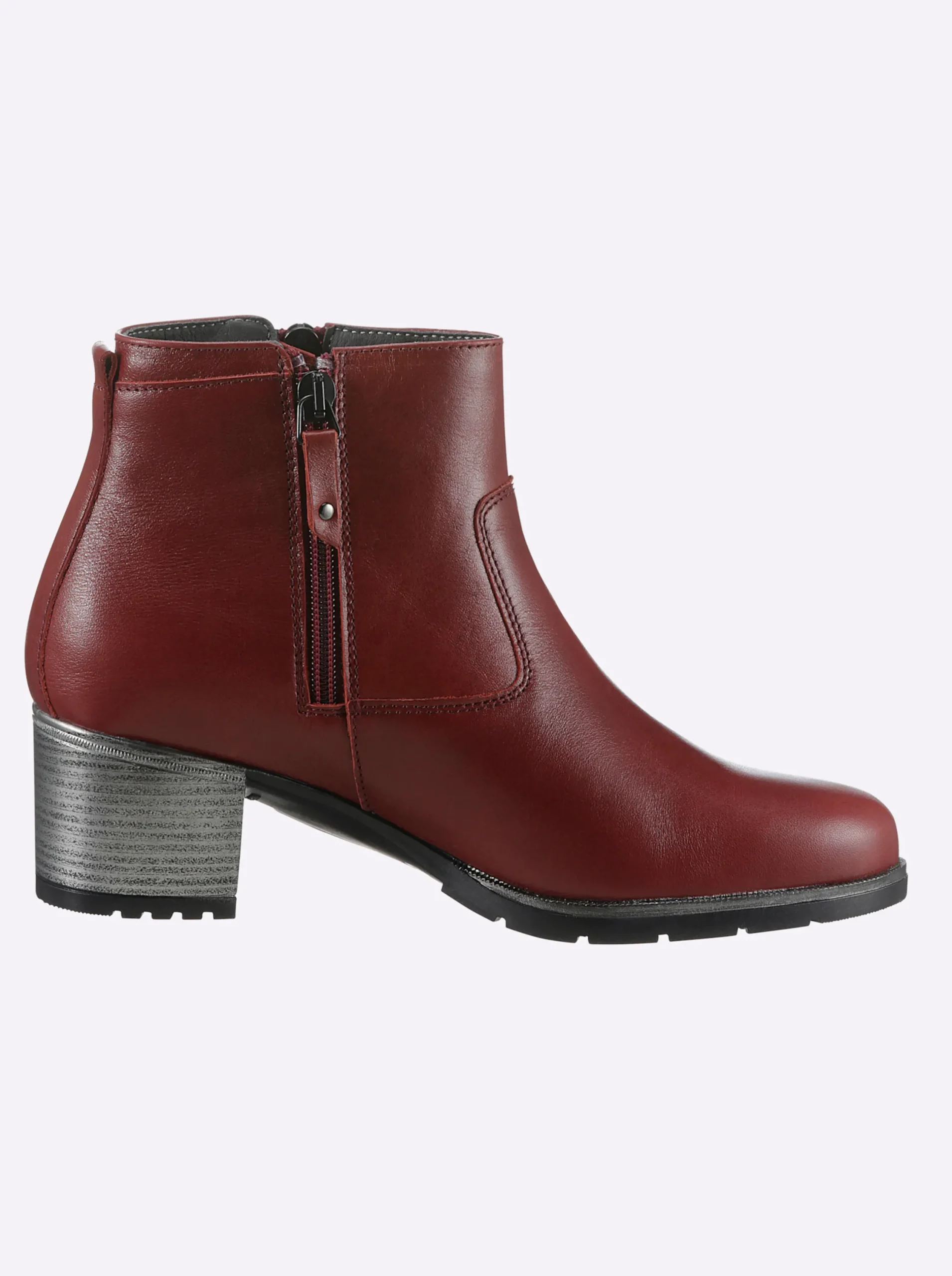 Stiefeletten|Stiefel|heine Kurzstiefelette winterrot