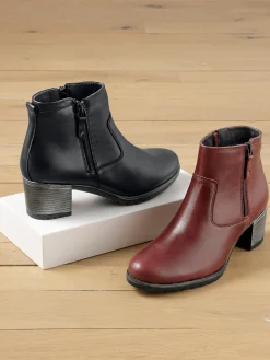 Stiefeletten|Stiefel|heine Kurzstiefelette winterrot