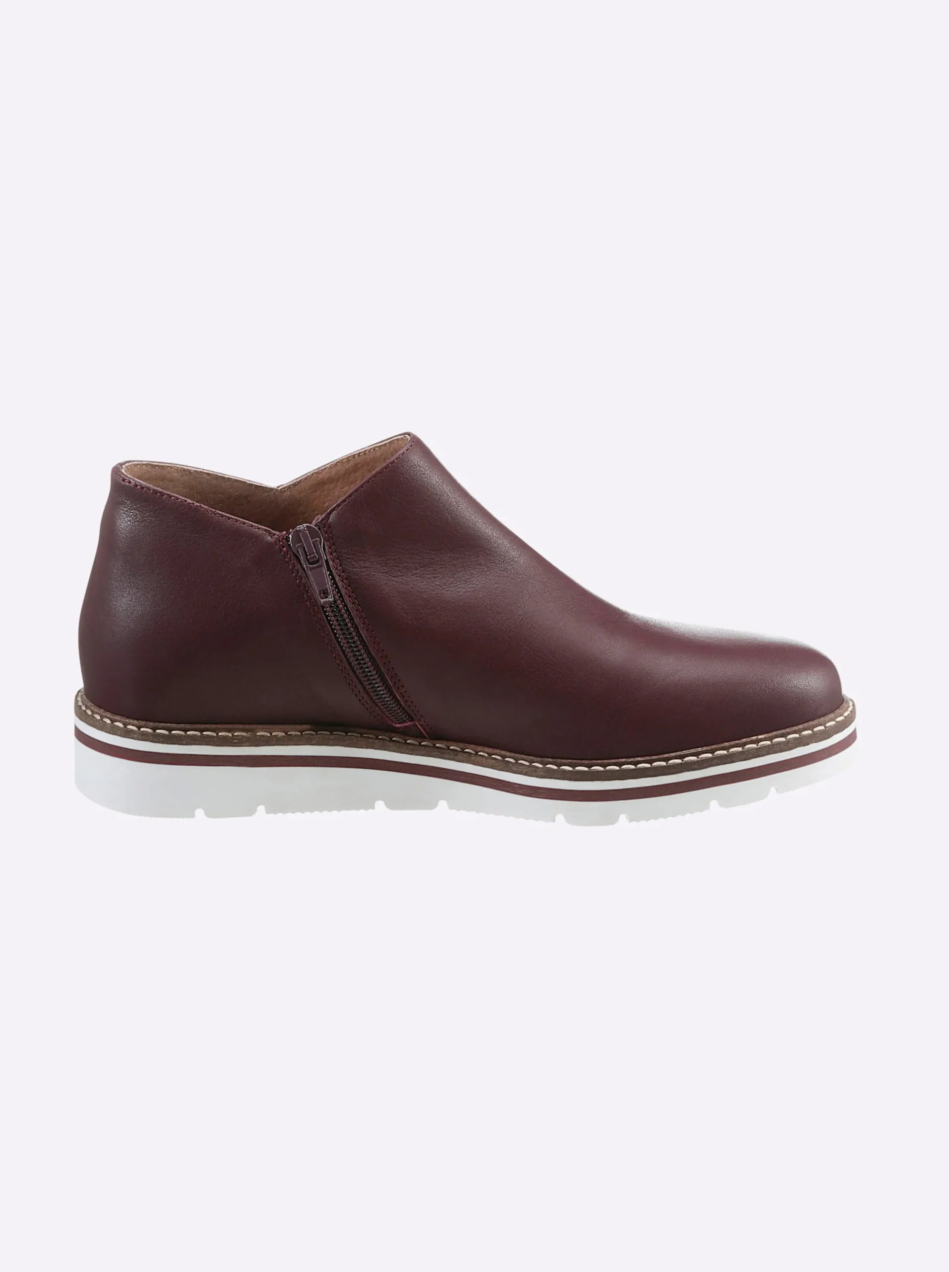 Stiefeletten|Stiefel|heine Kurzstiefelette bordeaux