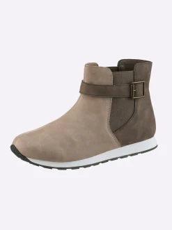 Stiefeletten|Stiefel|heine Kurzstiefelette beige-braun
