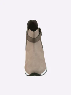 Stiefeletten|Stiefel|heine Kurzstiefelette beige-braun