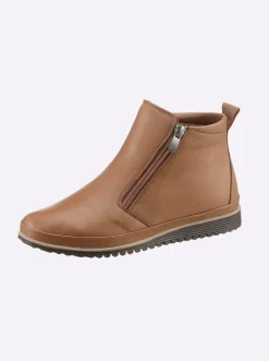 Stiefeletten|Stiefel|Andrea Conti Kurzstiefelette cognac