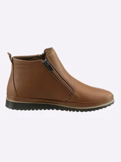 Stiefeletten|Stiefel|Andrea Conti Kurzstiefelette cognac