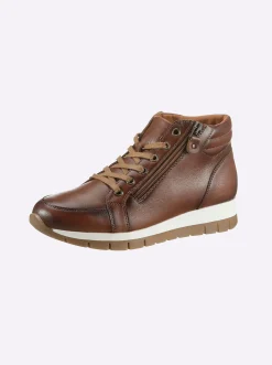 Stiefeletten|Stiefel|heine Kurzstiefelette cognac