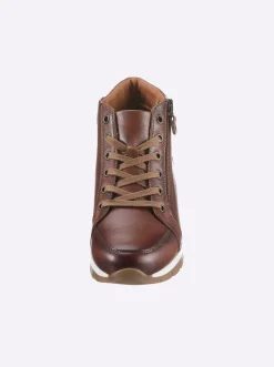 Stiefeletten|Stiefel|heine Kurzstiefelette cognac