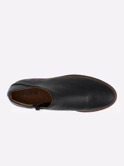 Stiefeletten|Stiefel|heine Kurzstiefelette schwarz
