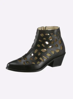 Stiefeletten|Stiefel|heine Kurzstiefelette schwarz
