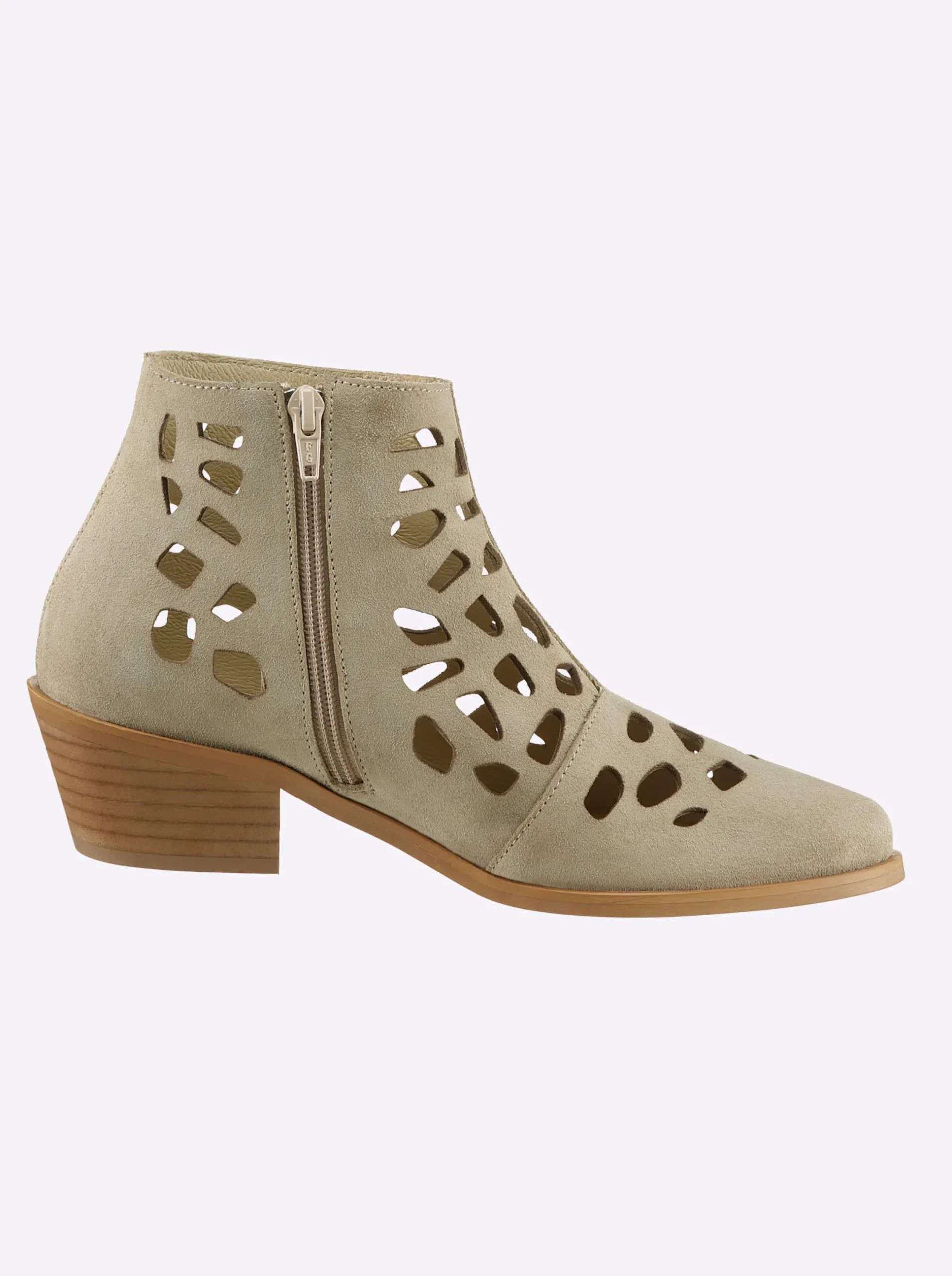 Stiefeletten|Stiefel|heine Kurzstiefelette sand