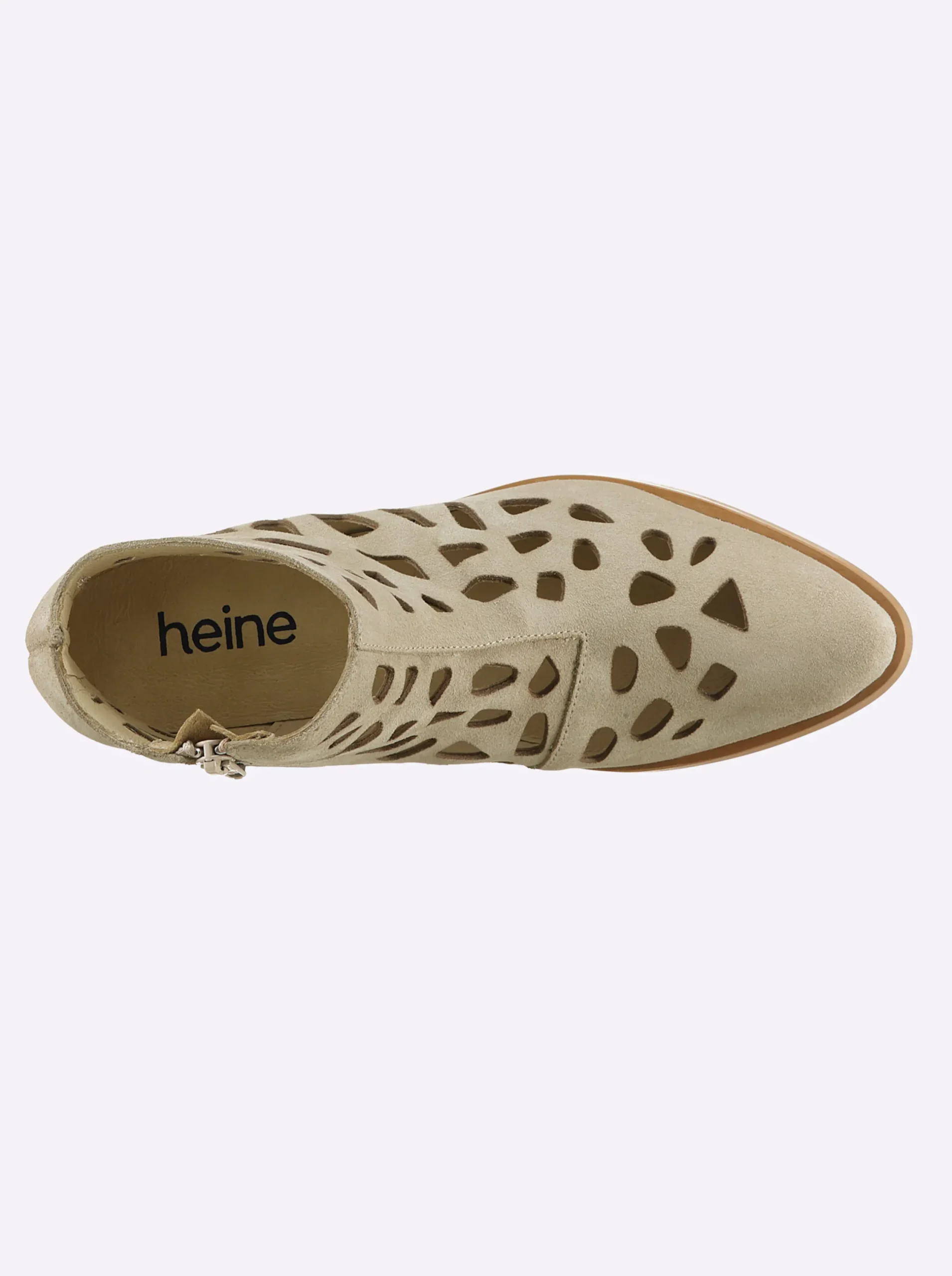 Stiefeletten|Stiefel|heine Kurzstiefelette sand