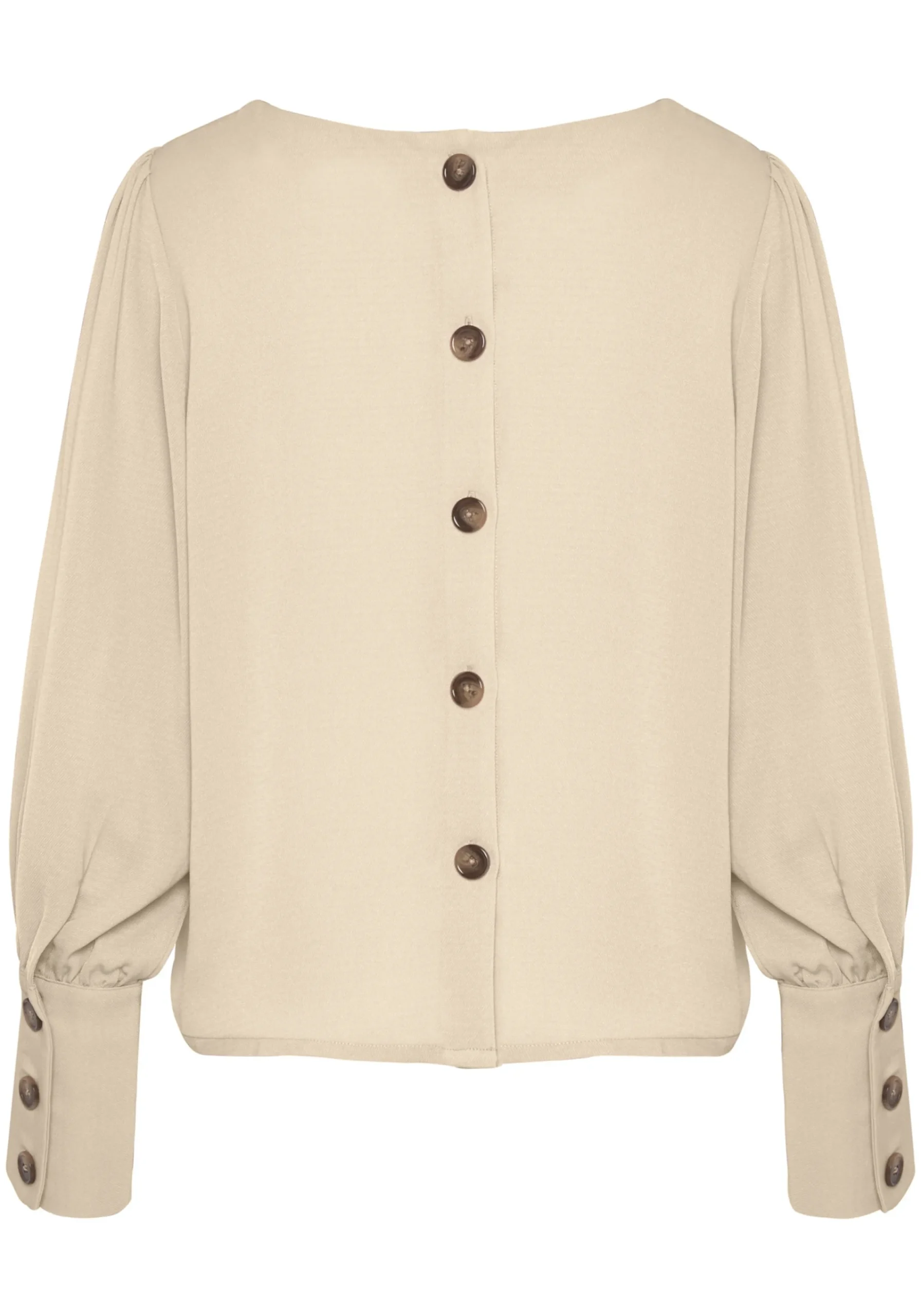 Strandmode|LASCANA Langarmbluse creme