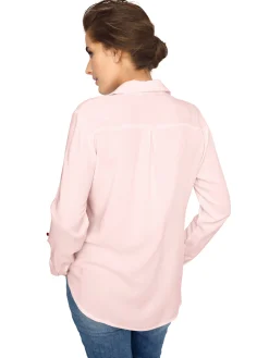 Blusen|heine Langarm-Bluse rosé