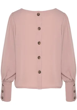 Strandmode|LASCANA Langarmbluse mauve