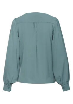 Strandmode|Blusen|LASCANA Langarmbluse petrol