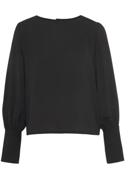 Blusen|LASCANA Langarmbluse schwarz