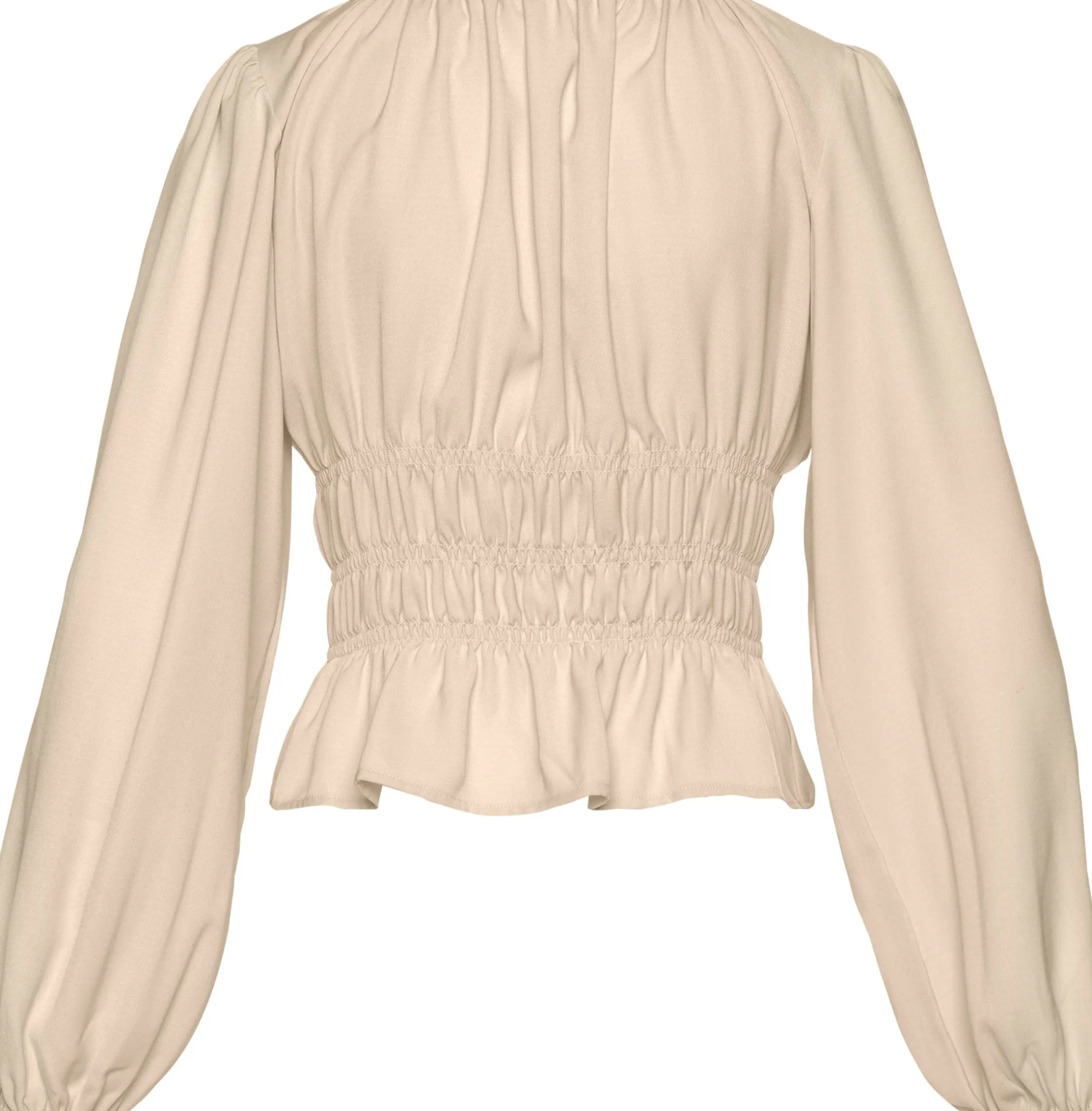 Blusen|LASCANA Langarmbluse creme