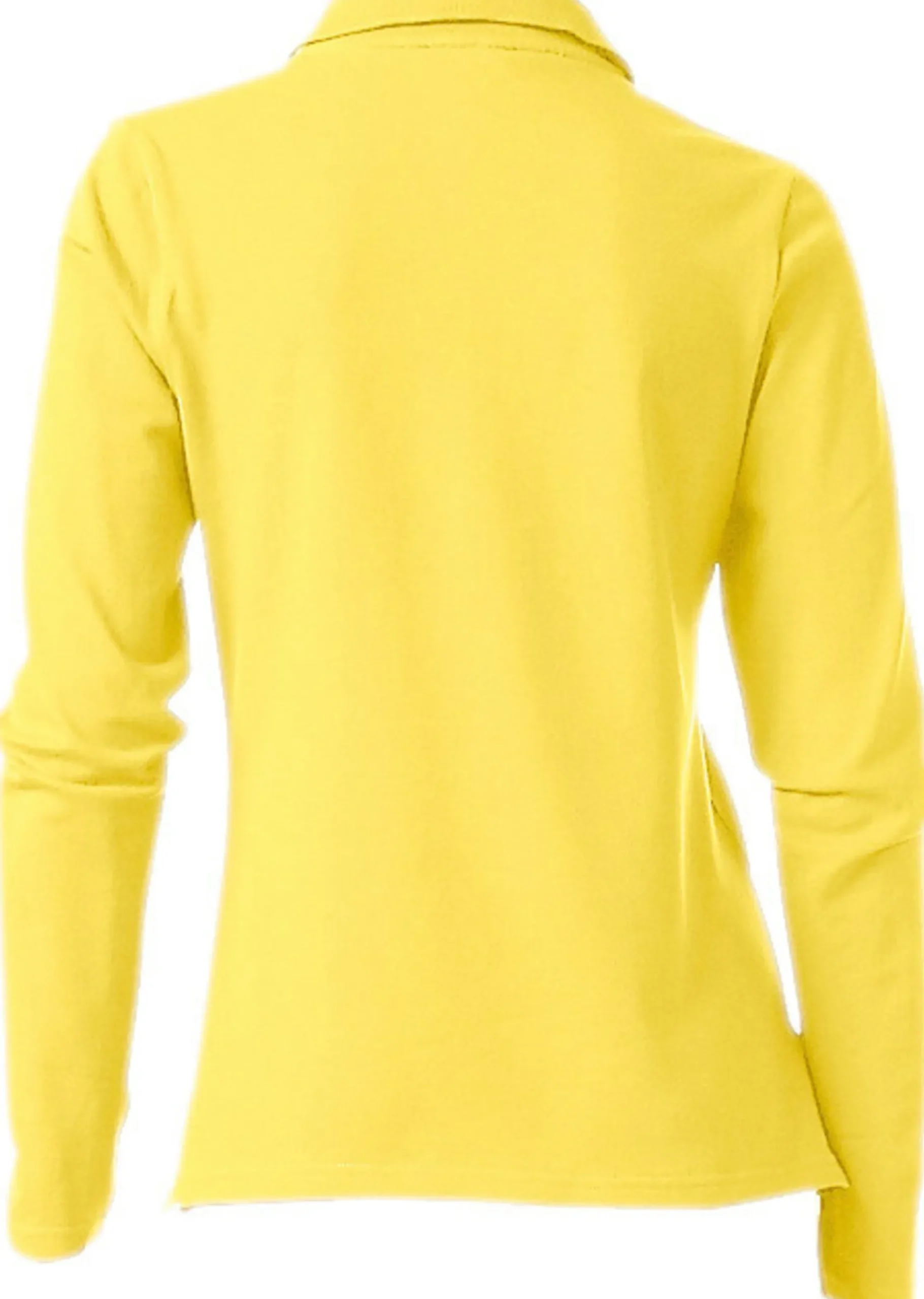Strandmode|Shirts|heine Langarm-Poloshirt in Pikee-Qualität gelb