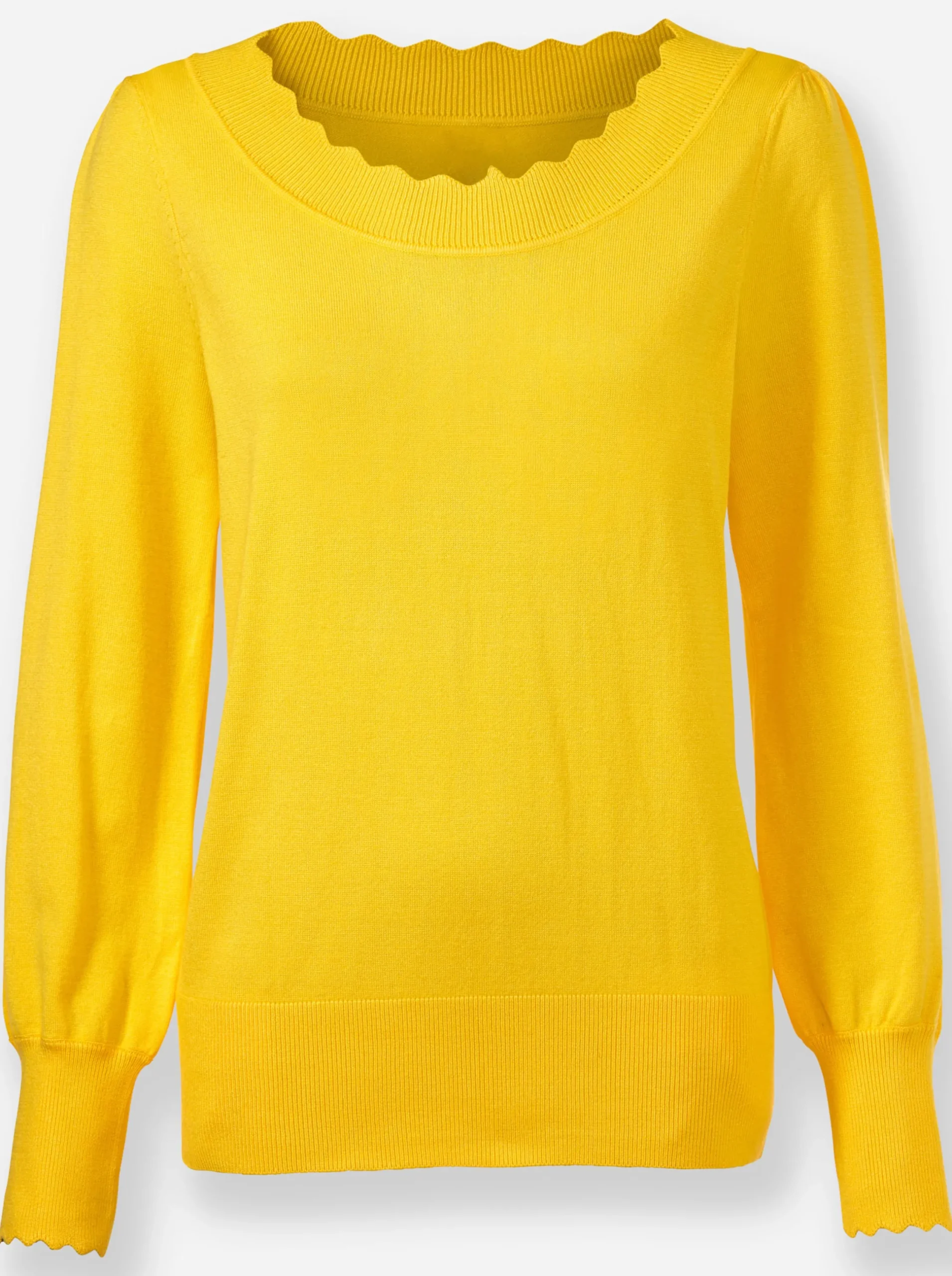 Pullover|heine Langarm-Pullover sonnengelb