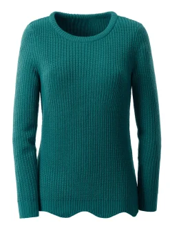 Pullover| Langarm-Pullover petrol