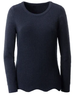 Pullover| Langarm-Pullover marine