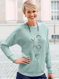 Pullover| Langarm-Pullover kalkmint