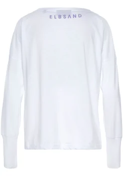 Strandmode|Elbsand Langarmshirt weiß