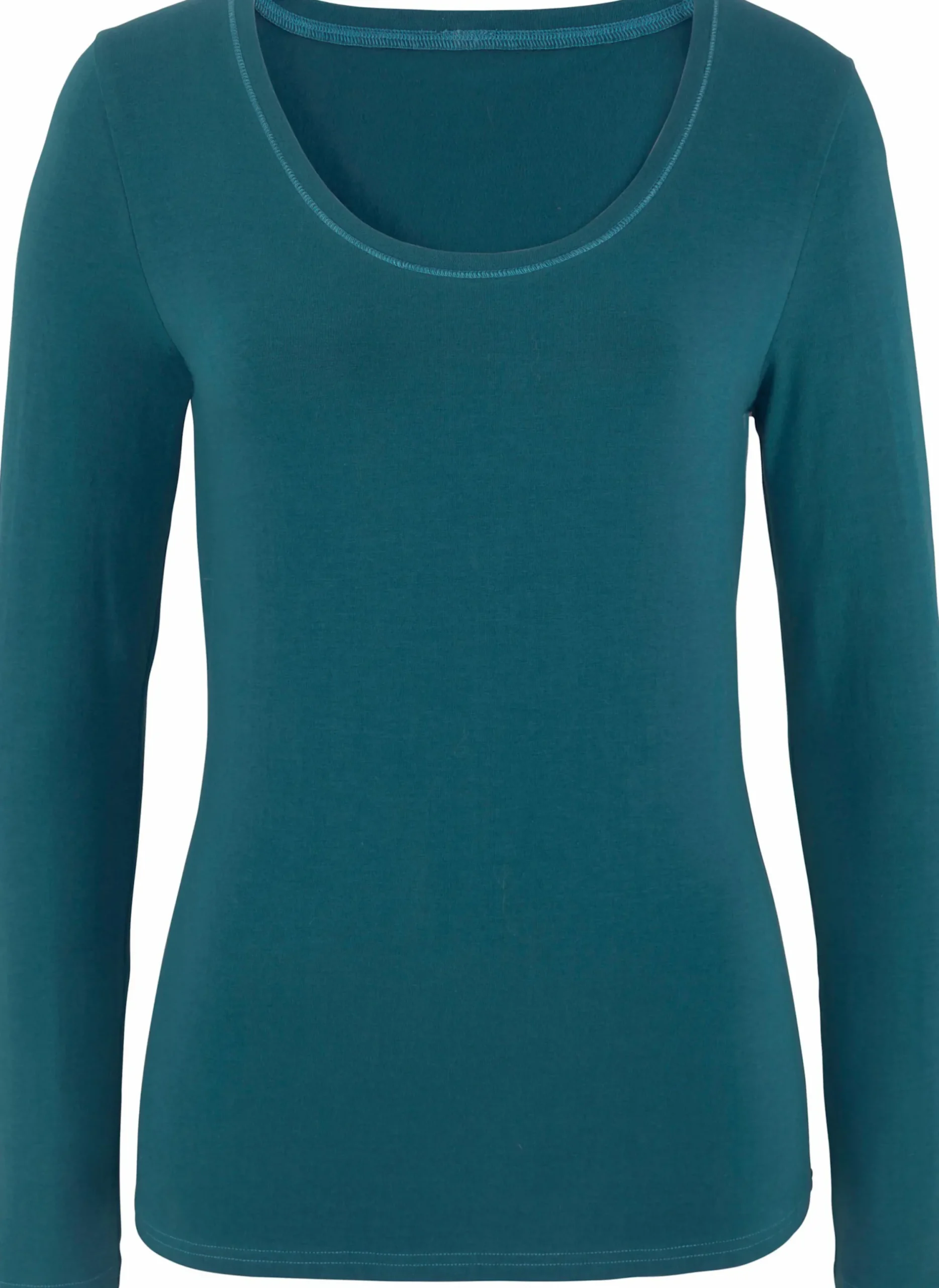 Strandmode|Vivance Langarmshirt petrol,schwarz