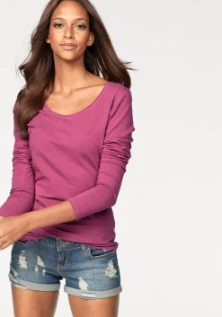 Shirts|Vivance Langarmshirt beere,navy