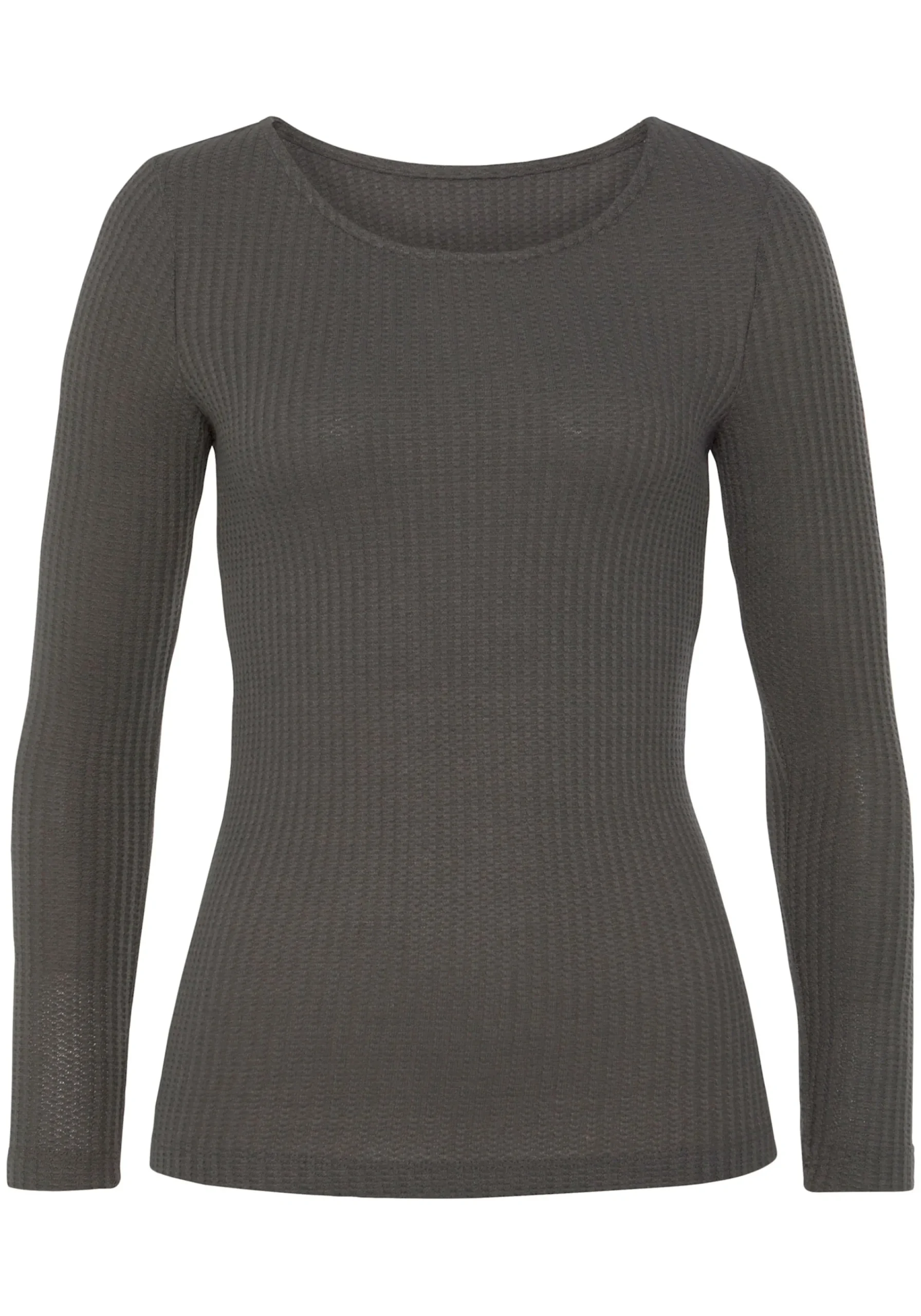 Shirts|LASCANA Langarmshirt anthrazit