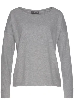 Strandmode|Elbsand Langarmshirt graumeliert