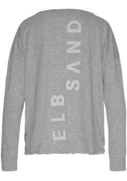 Strandmode|Elbsand Langarmshirt graumeliert