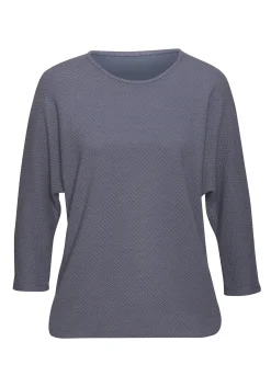 Strandmode|Vivance Langarmshirt rauchblau