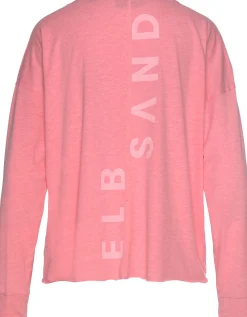 Strandmode|Elbsand Langarmshirt lachsmeliert