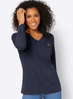 Shirts| Langarmshirt marine