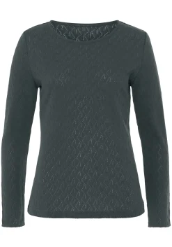 Strandmode|Vivance Langarmshirt graugrün