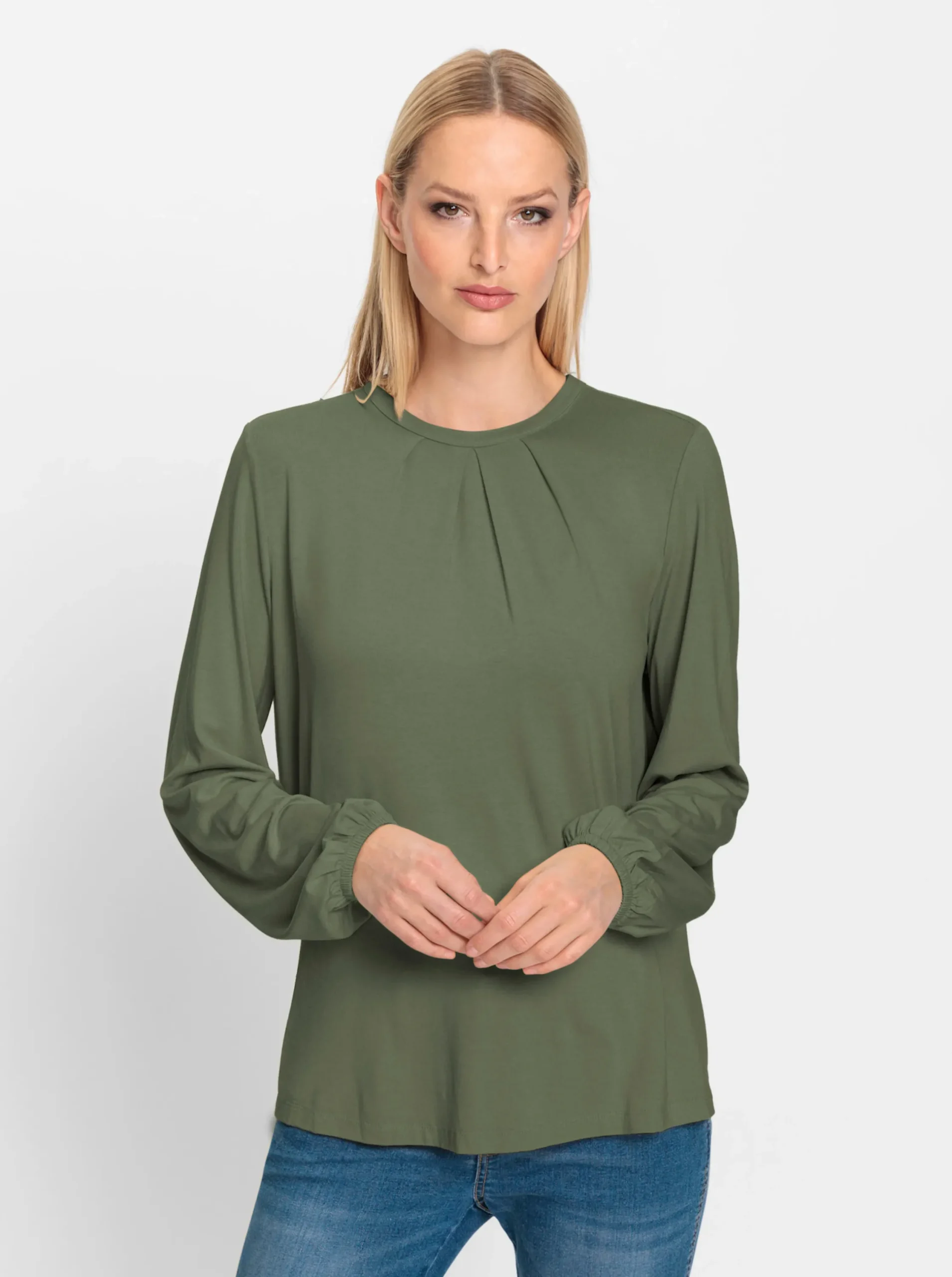 Pullover|heine Langarmshirt khaki