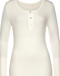 Strandmode|Shirts|Vivance Langarmshirt creme