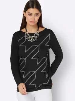 Shirts| Langarmshirt schwarz