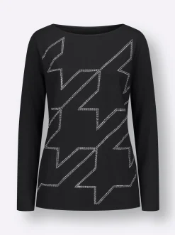 Shirts| Langarmshirt schwarz