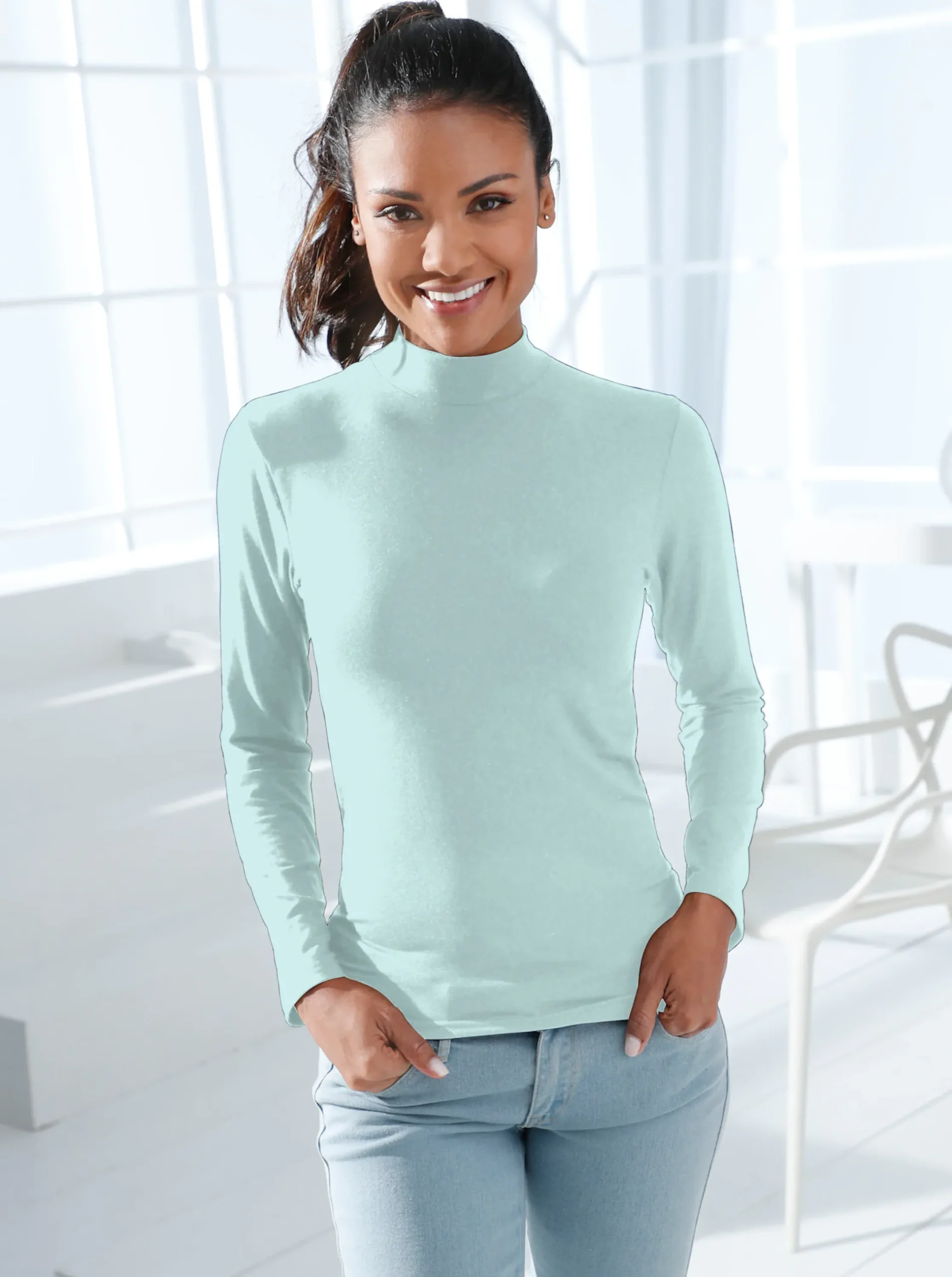 Bodies & Unterhemden|wäschepur Langarm-Shirt mint