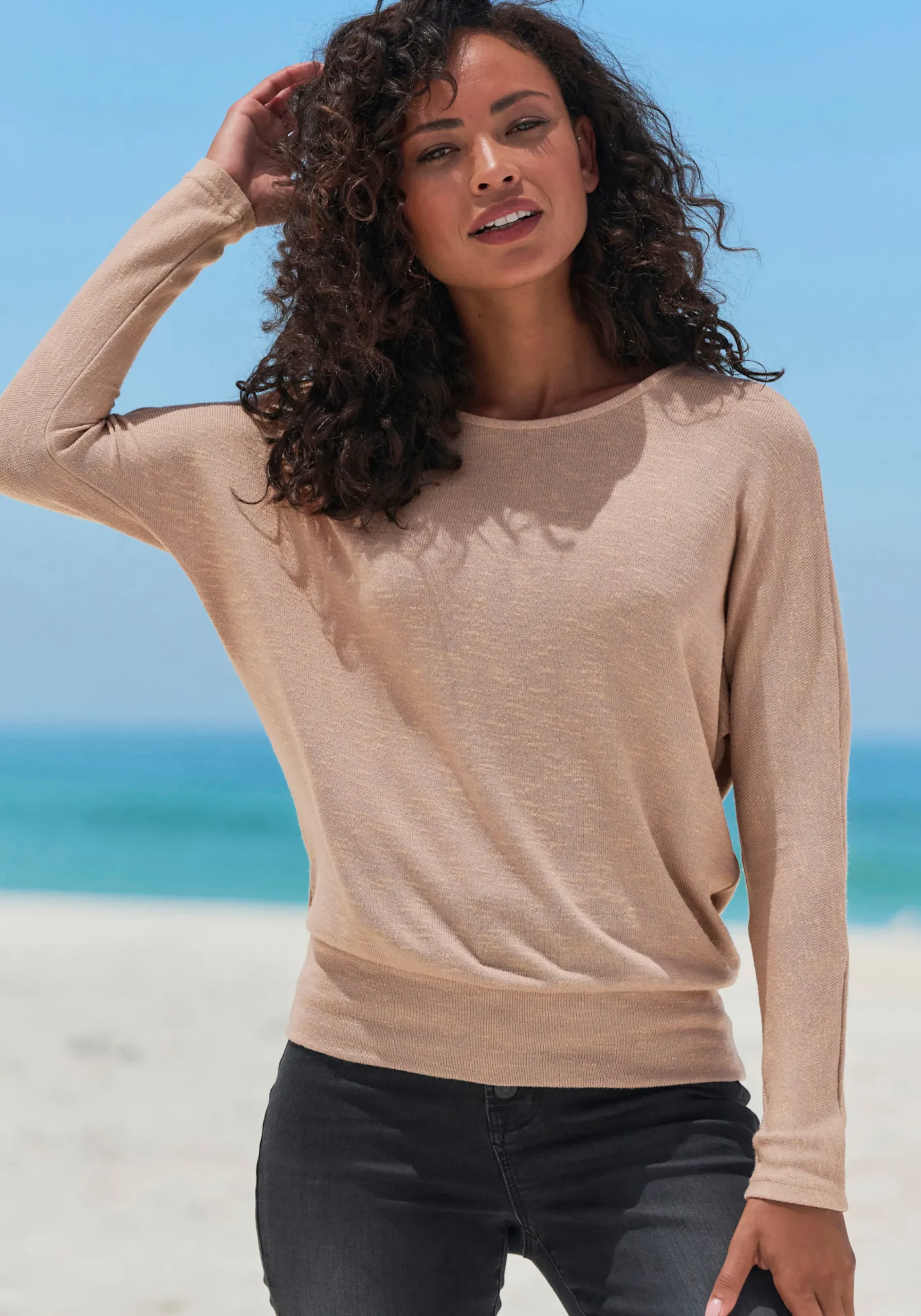 Shirts|Vivance Langarmshirt beige